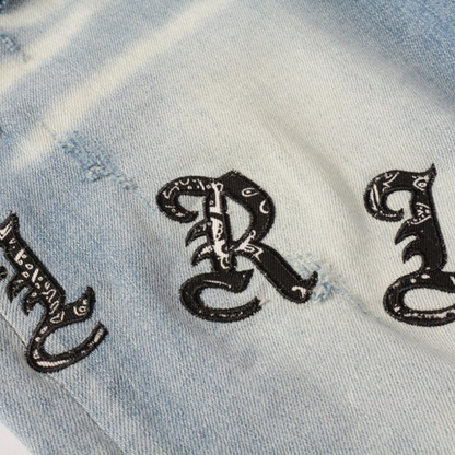 Jeans blu usurati Amr