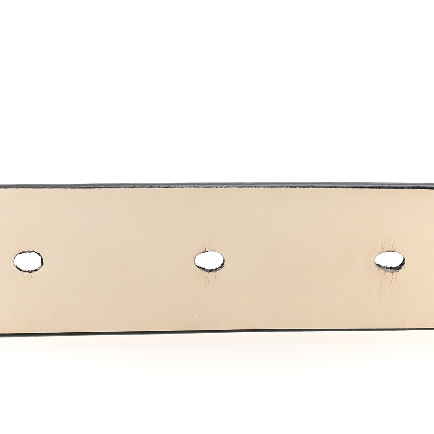 Calfskin Saddle Belt 80 32 White