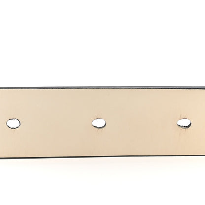 Calfskin Saddle Belt 80 32 White