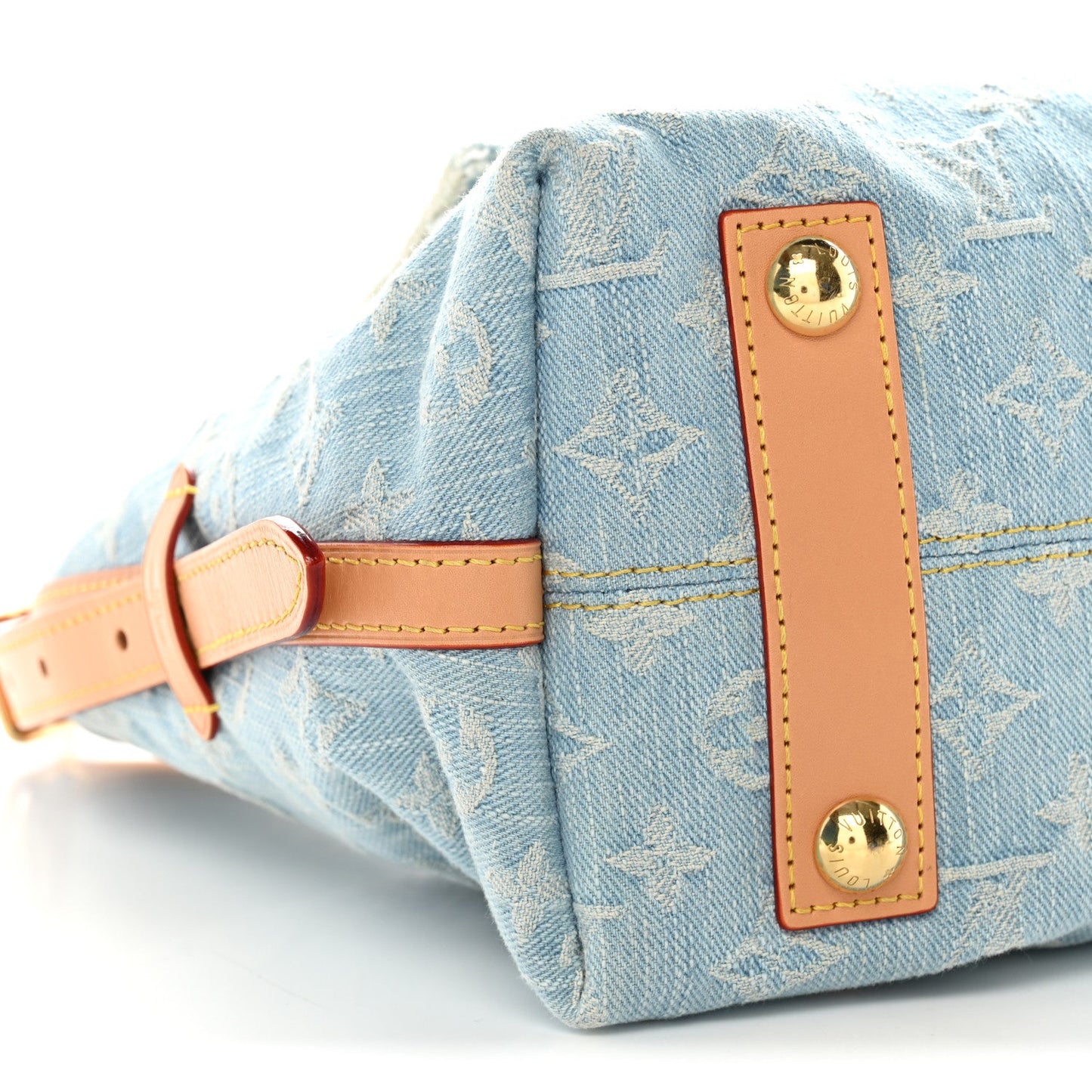 Monogram Denim CarryAll PM Sky Blue