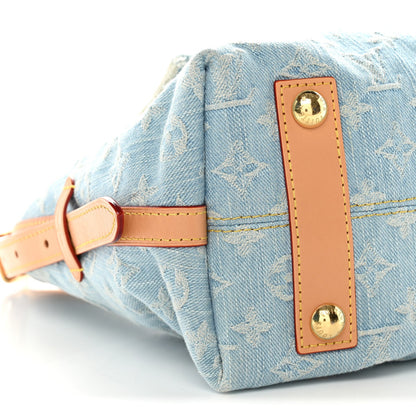 Monogram Denim CarryAll PM Sky Blue
