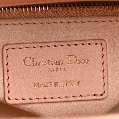 Ostrich Mini Lady Dior Light Pink