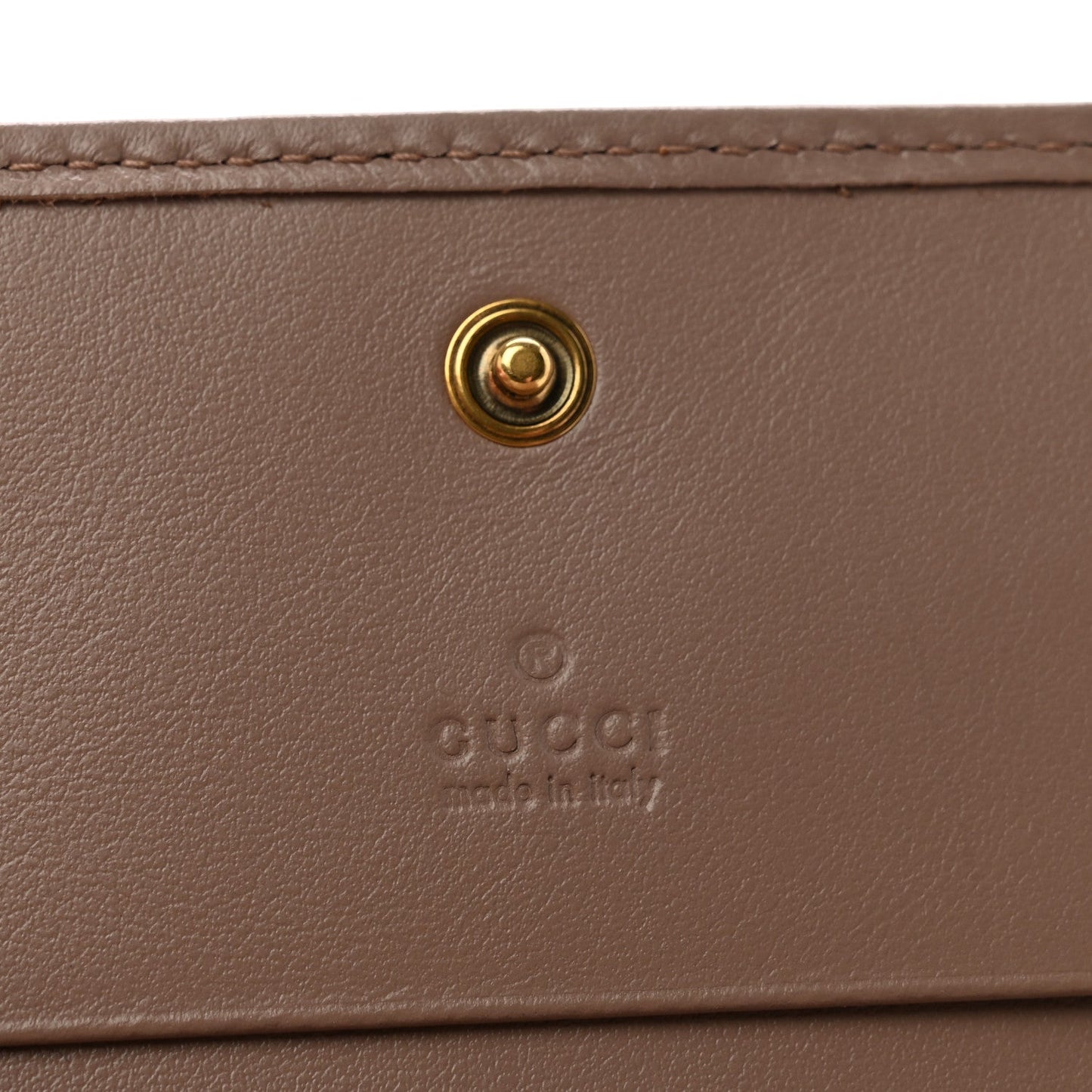 Calfskin Matelasse GG Marmont Card Case Wallet Porcelain Rose Porcelain Rose