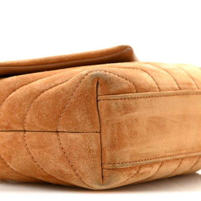 Suede Toy Loulou Shoulder Bag Cinnamon