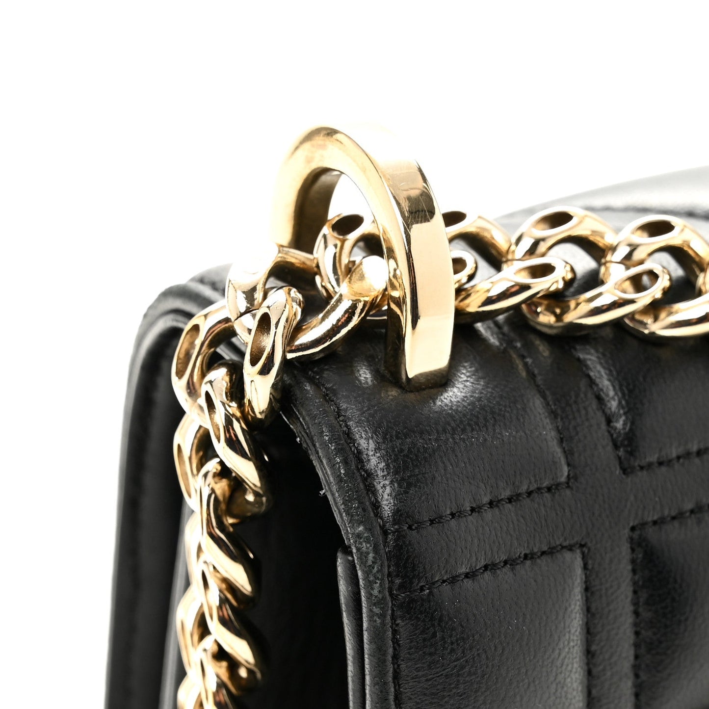 Calfskin Small Diorama Flap Bag Black