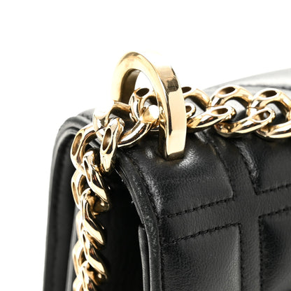 Calfskin Small Diorama Flap Bag Black