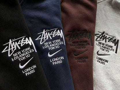 TOP￥~129 PANTS￥~115 N🔥K🔥& ST🔥S🔥Y HOODIE TROUSERS FLEECE