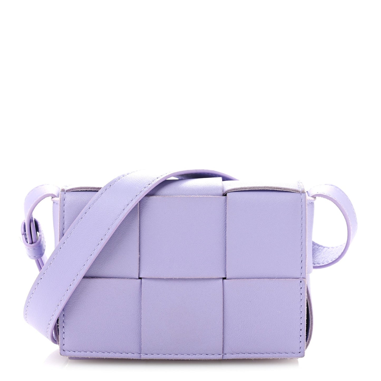 Lambskin Intreccio Candy Cassette Crossbody Bag Wisteria