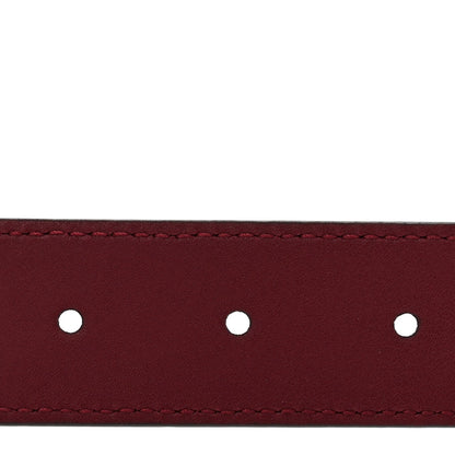 Plutone Calfskin Interlocking G 30mm Belt 100 40 Rosso Ancora