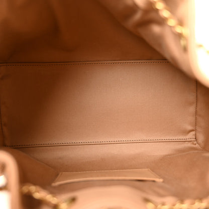 Caviar Quilted Small Chanel 25 Handbag Beige