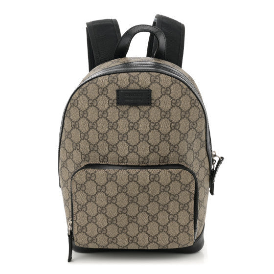 GG Supreme Monogram Small Eden Day Backpack Black