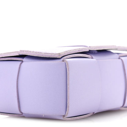 Lambskin Intreccio Candy Cassette Crossbody Bag Wisteria