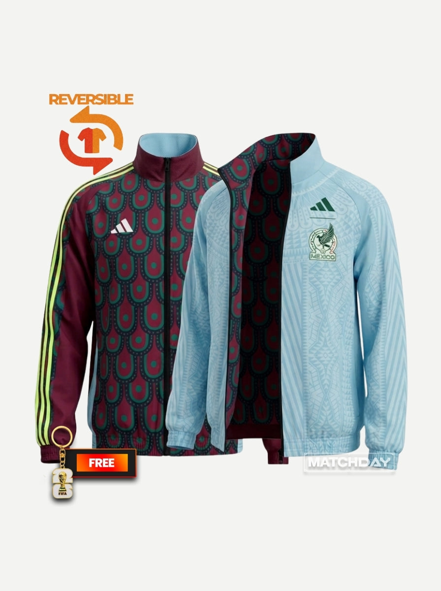 Reversible Windbreaker Red & Sky Blue
