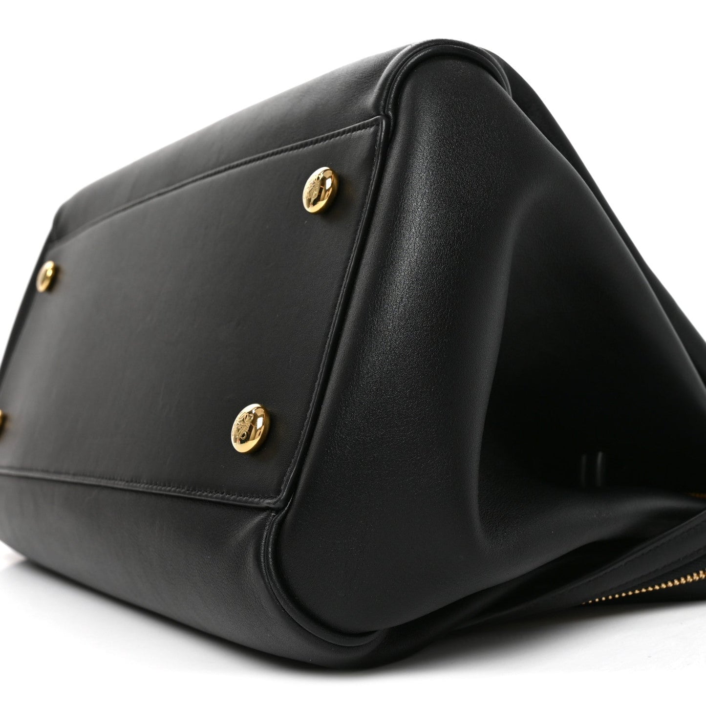 Supple Calfskin Medium Madrid Bag Black