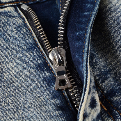 Jeans Amr con toppa a stella nera