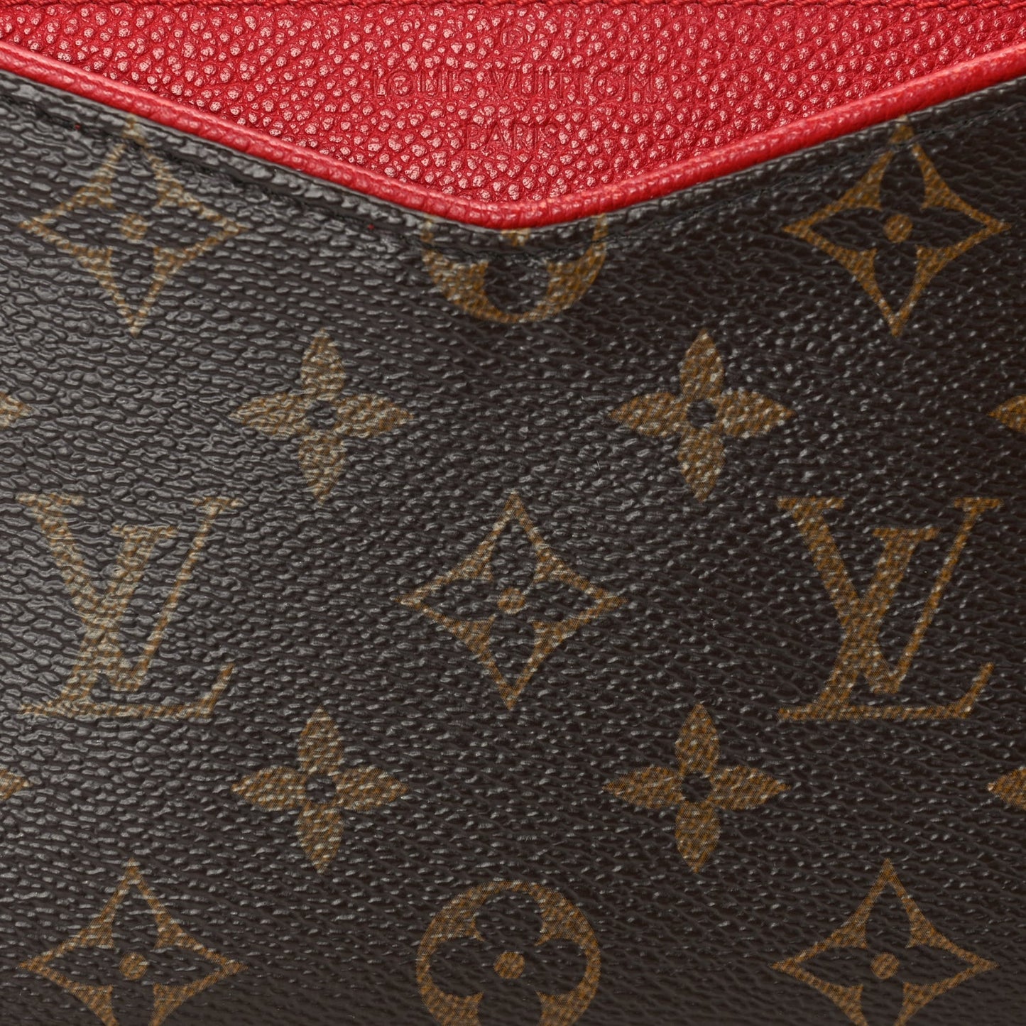 Monogram Pallas Clutch  Cherry
