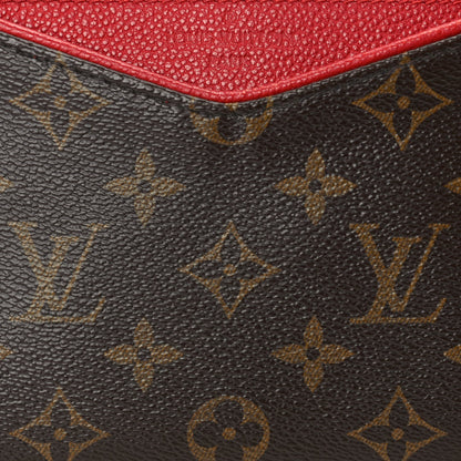 Monogram Pallas Clutch  Cherry