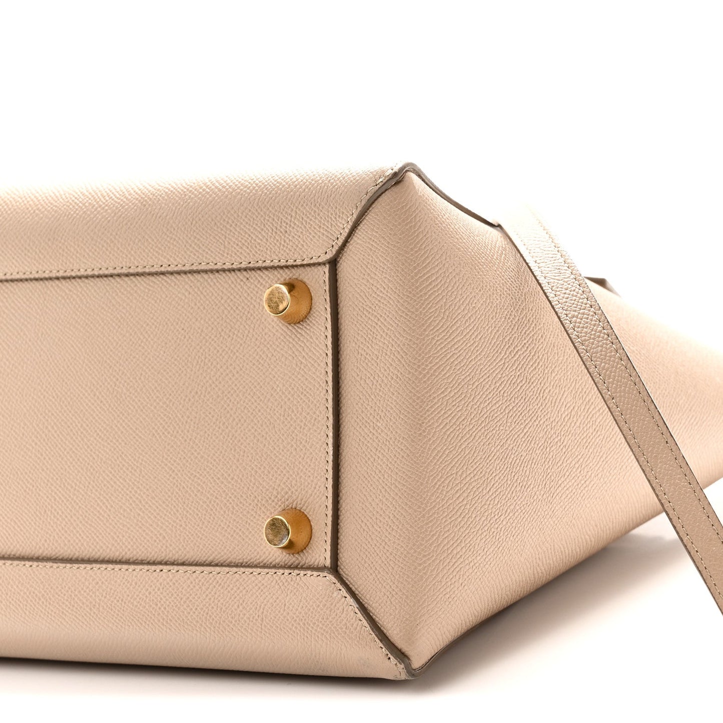Grained Calfskin Mini Belt Bag Light Taupe