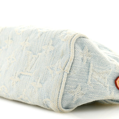 Monogram Denim Nano Speedy Sky Blue