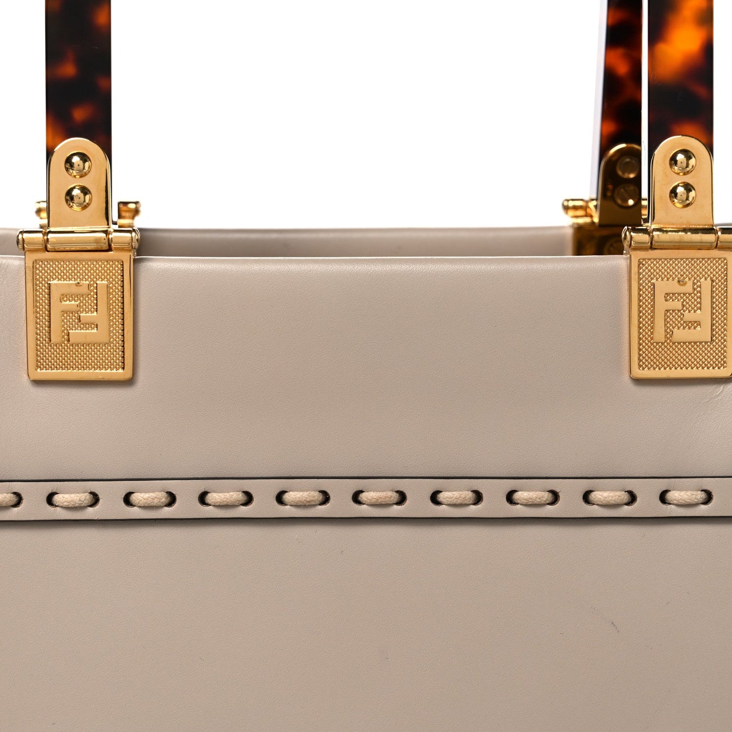 Vitello King Plexiglass Elaphe Python Print Logo Medium Fendi Sunshine Shopper Tote Nuvola Daisy Roccia