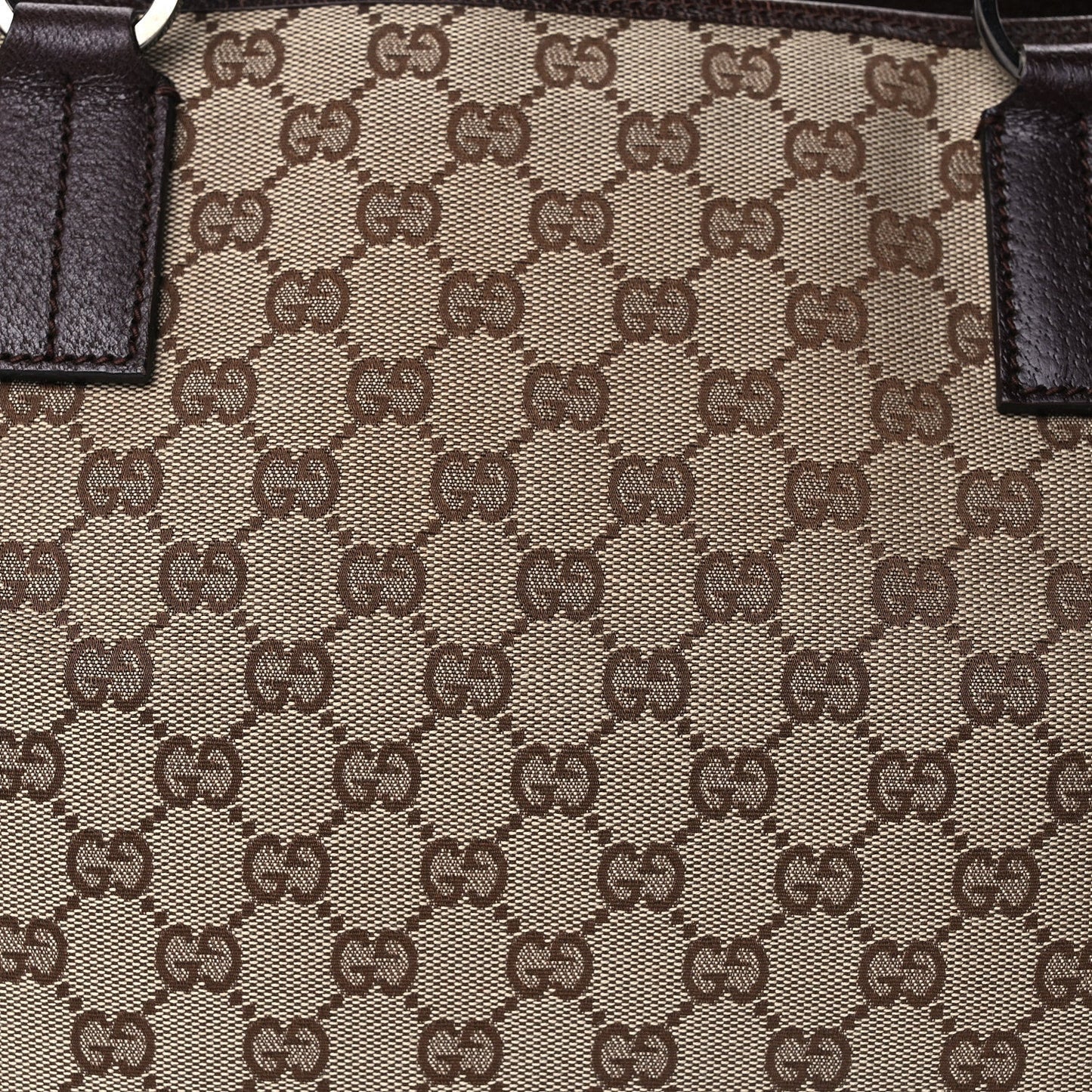 Monogram Medium Tote  Dark Brown