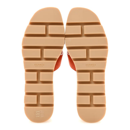 Suede Goatskin Cork Eze 30 Sandals 40 Orange Brulee