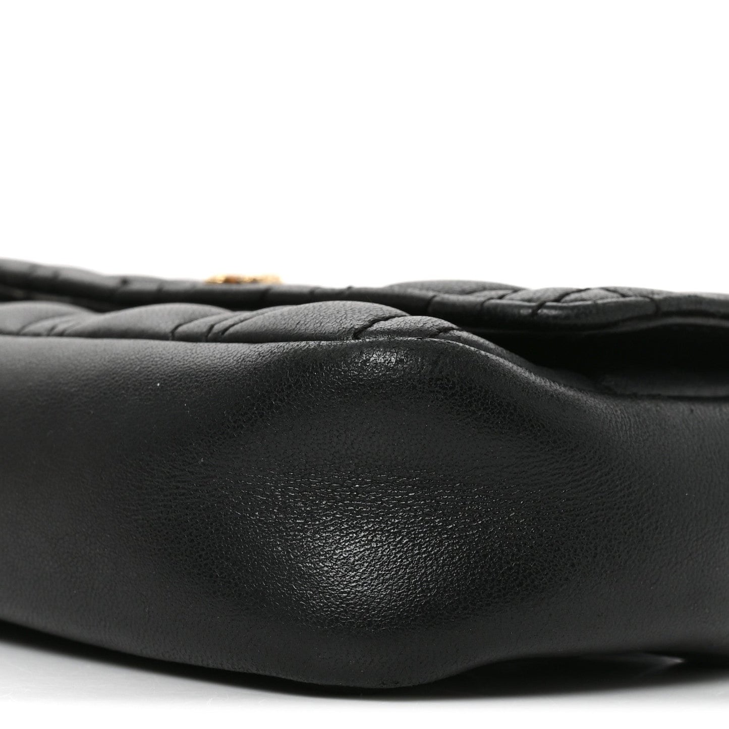 Nappa Quilted Virtus Evening Bag Black