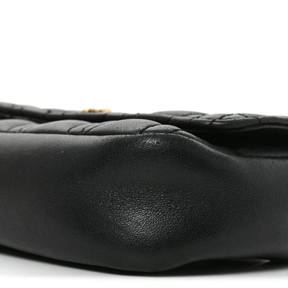 Nappa Quilted Virtus Evening Bag Black