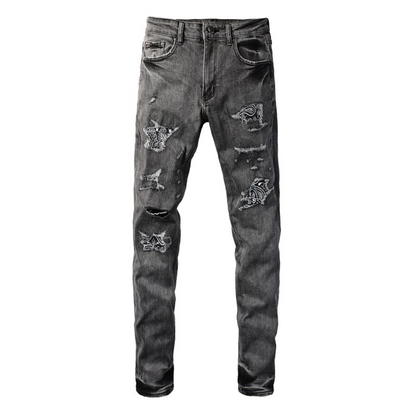 Jeans bandana neri Amr