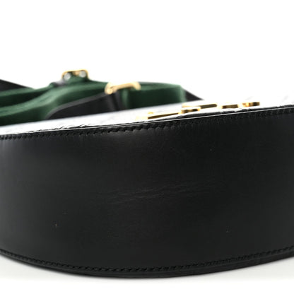 Guccissima Web Medium Padlock Messenger Shoulder Bag Black