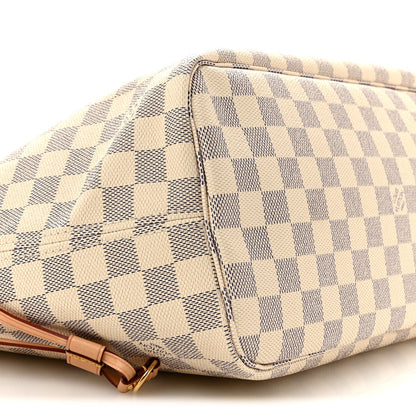Damier Azur Neo Neverfull MM Rose Ballerine