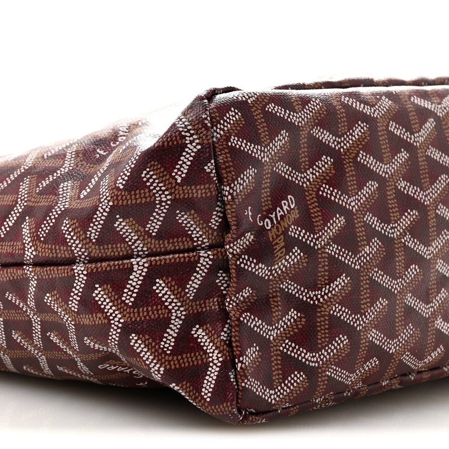 Goyardine Fidji Zip Hobo Burgundy