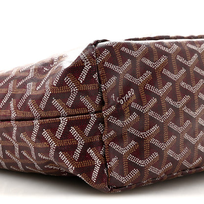 Goyardine Fidji Zip Hobo Burgundy