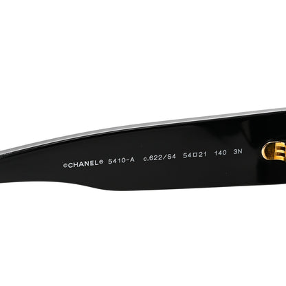 Acetate Round Sunglasses 5410-A Black