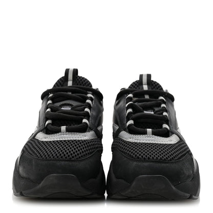 Technical Mesh Calfskin Mens B22 Sneakers 40 Black