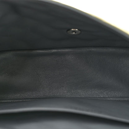Patent Quilted Jumbo Single Flap Grey