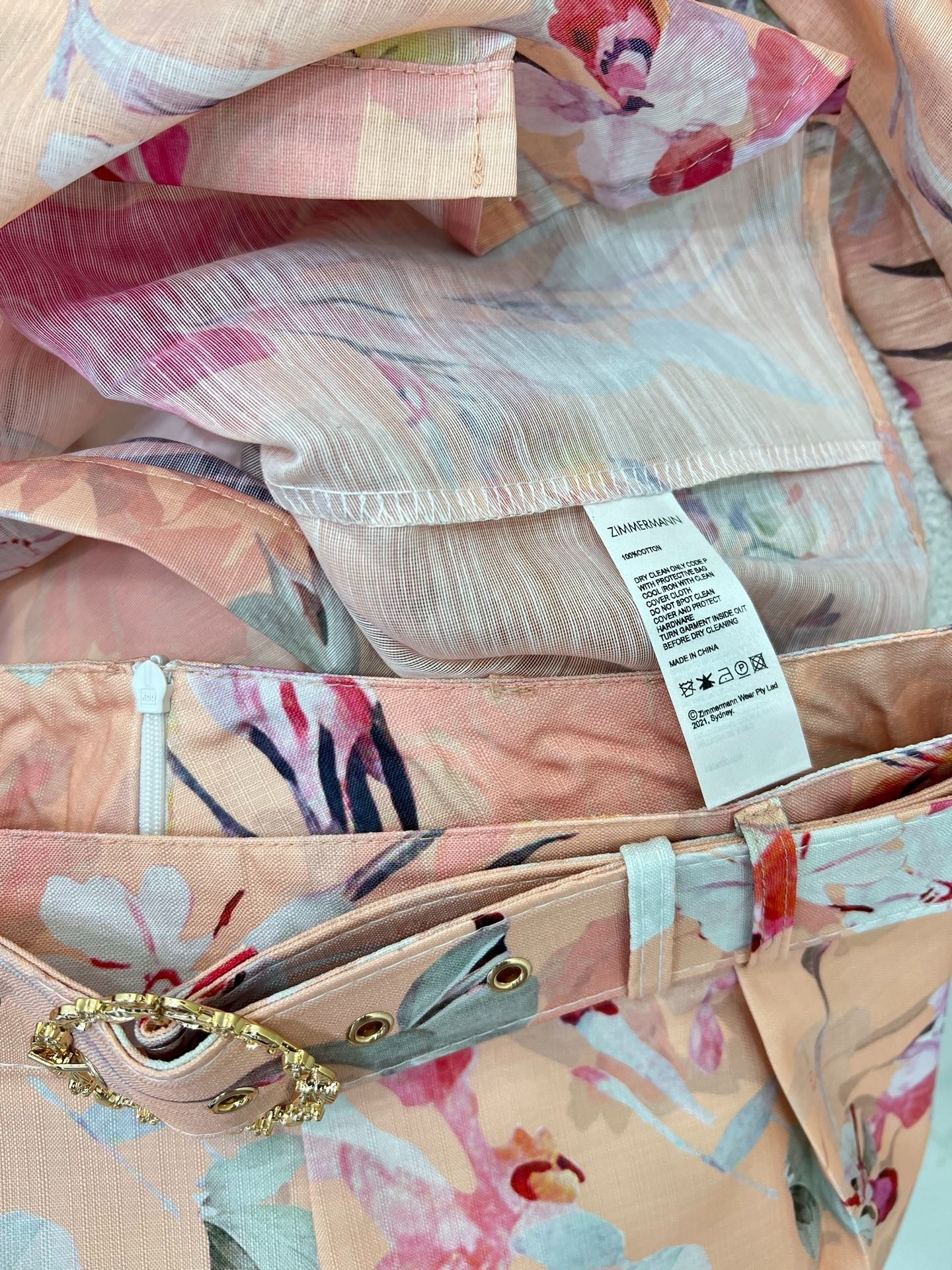 ZIMMER NEW PRINTED TOP AND SHORTS SET 269286