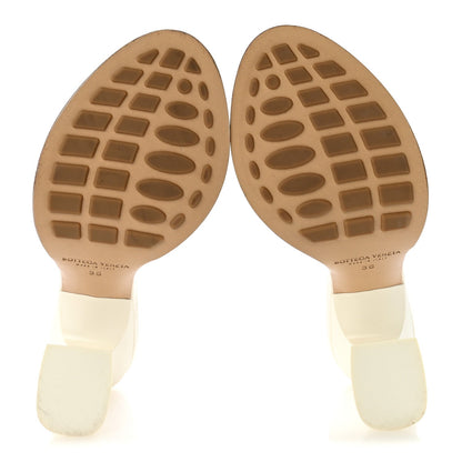 Patent Cha Cha Mule Pumps 36 White