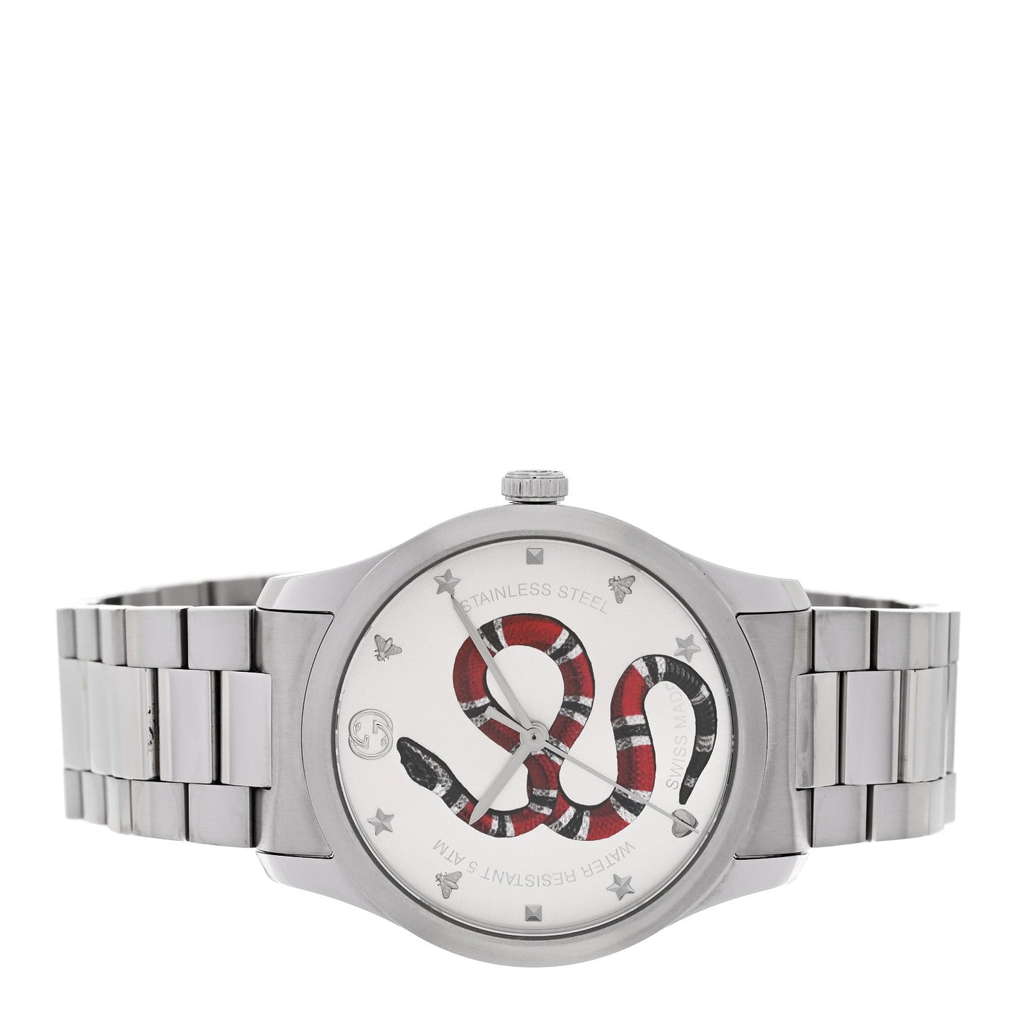 Stainless Steel 38mm G-Timeless Snake Quartz Watch