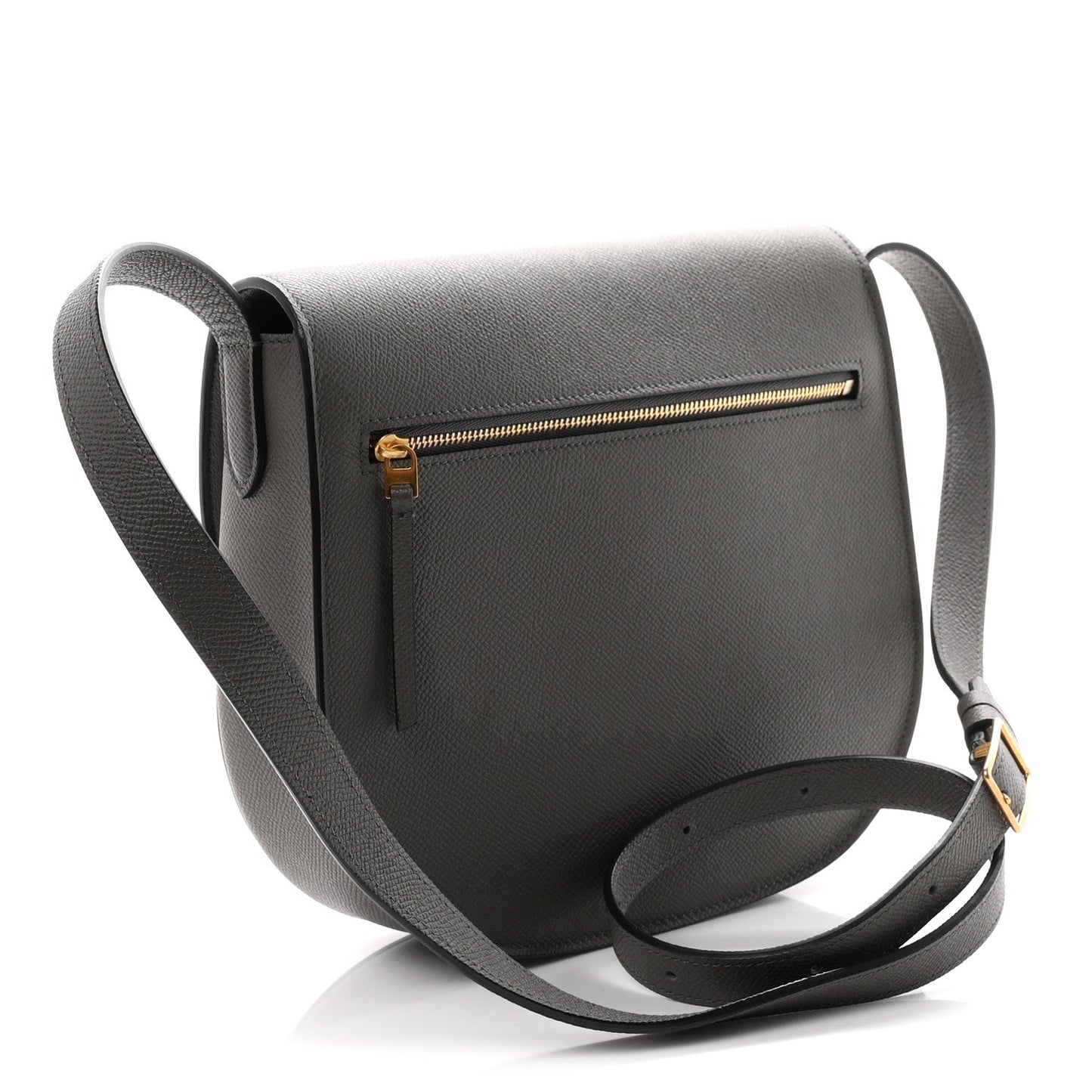 Baby Grained Calfskin Medium Trotteur Grey