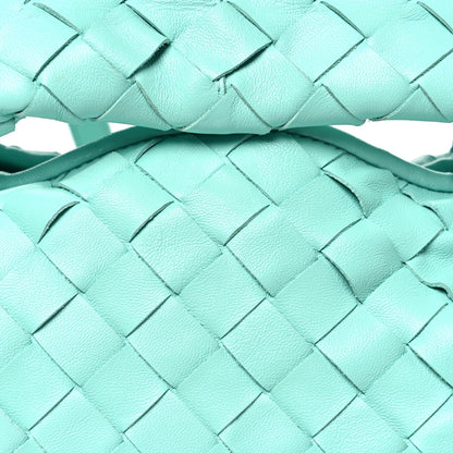 Calfskin Intrecciato Mini Hop Green Oasis