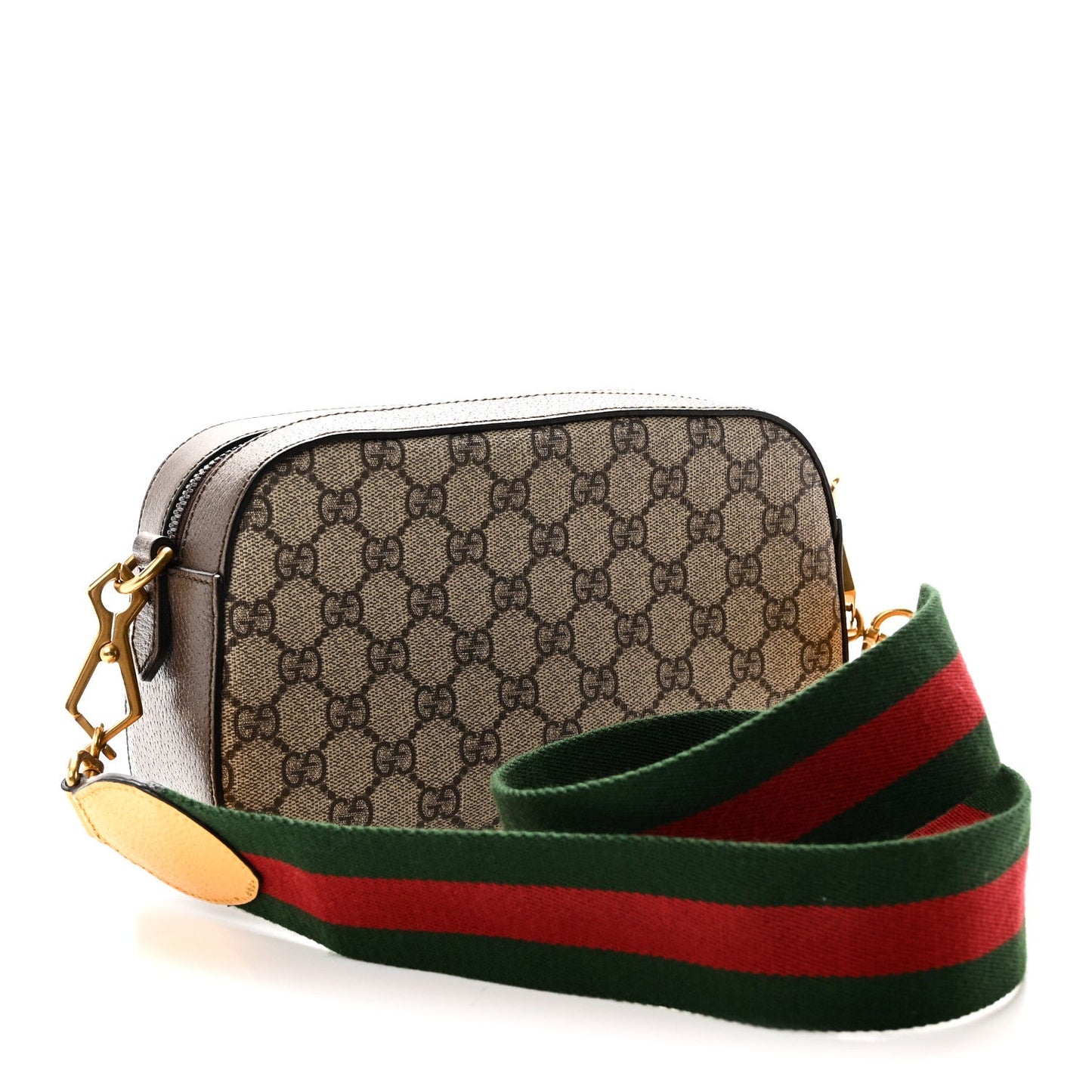 GG Supreme Monogram Web Neo Vintage Shoulder Bag Beige New Acero Crop