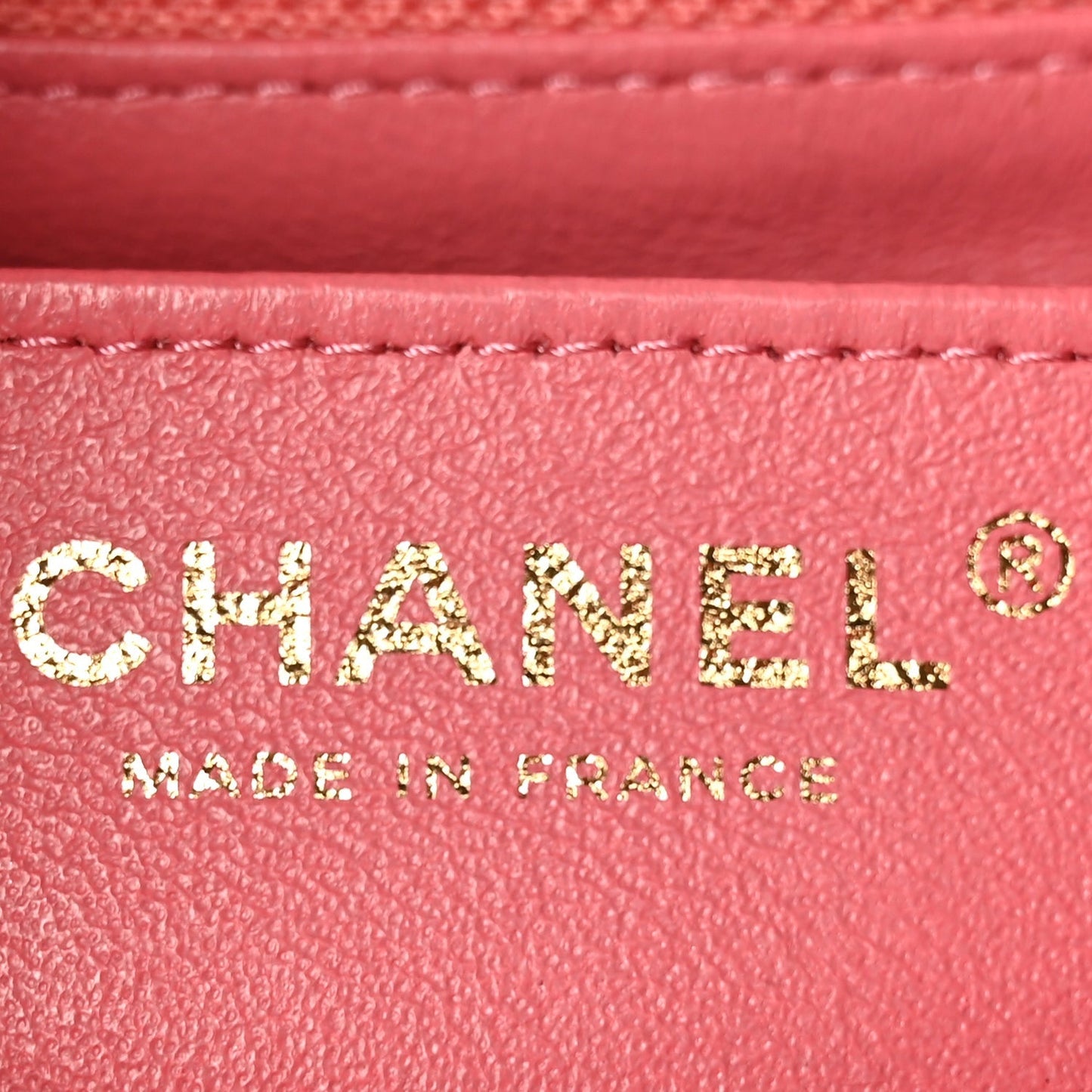 Caviar Quilted Mini Rectangular Flap Dark Pink