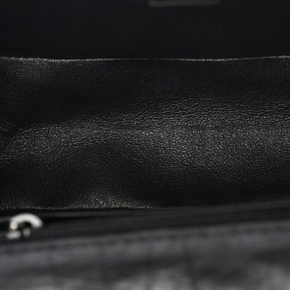 Aged Calfskin Quilted 2.55 Reissue Mini Flap So Black