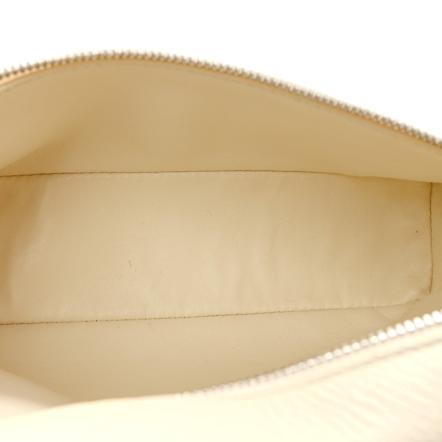 Grained Calfskin L19 Extra Pocket Pouch Whisper White