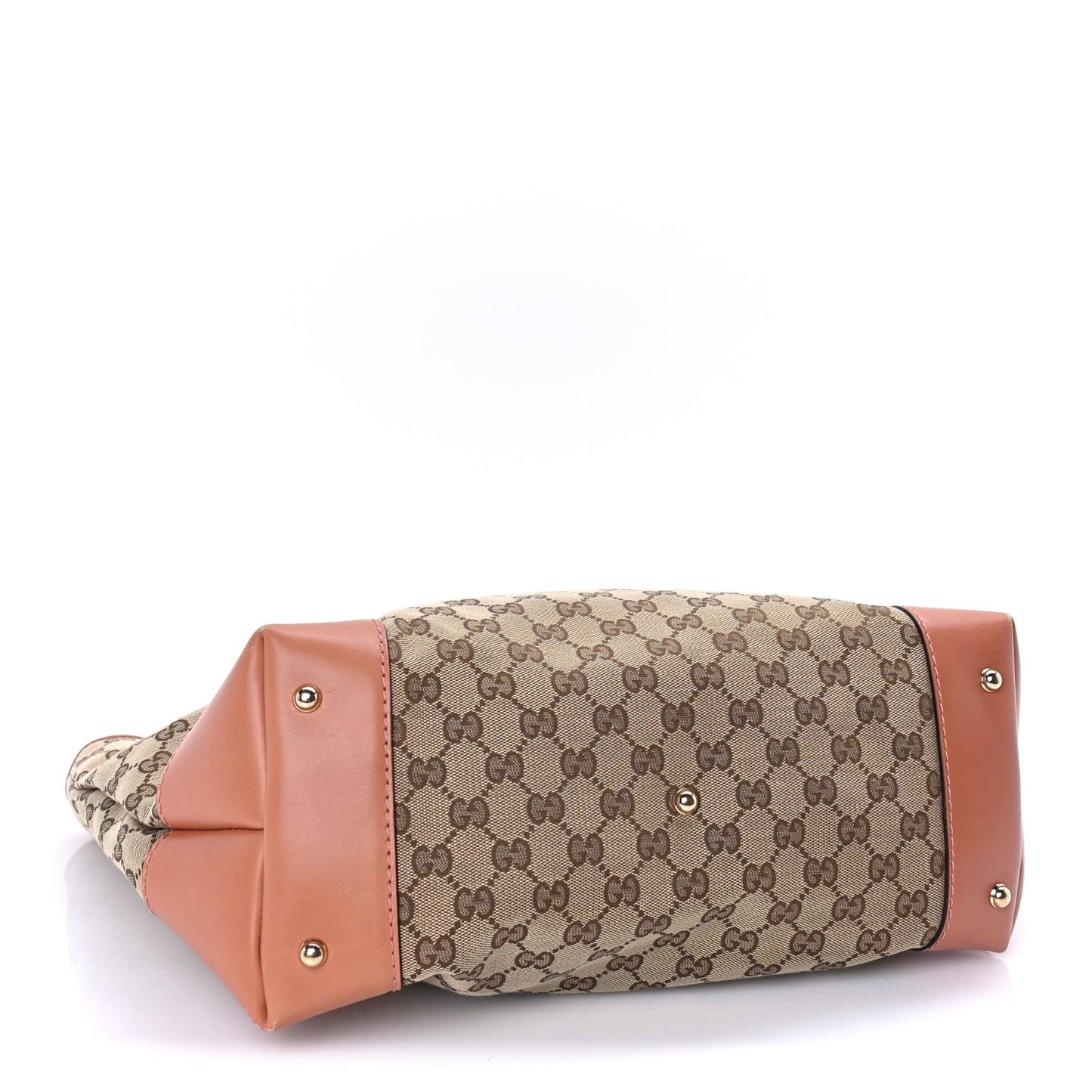 Monogram Large Heart Bit Charm Top Handle Tote Coral