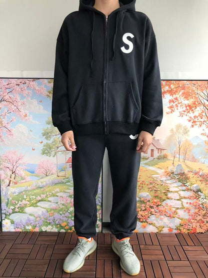 TOP￥~129 PANTS￥~125 S🔥P🔥E🔥E HOODIE TROUSERS FLEECE