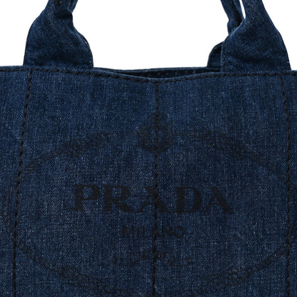 Denim Canapa Logo Tote  Avio