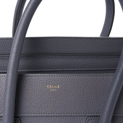 Drummed Calfskin Mini Luggage  Kohl