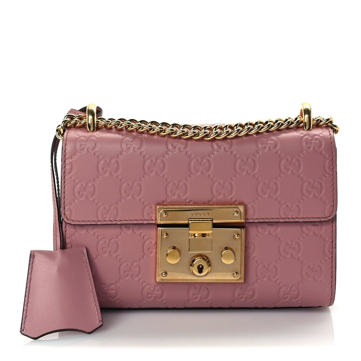 ssima Small Padlock Shoulder Bag  Rose Baby Candy